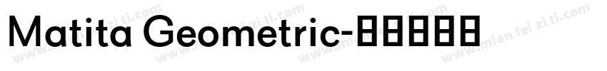 Matita Geometric字体转换